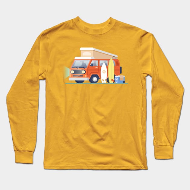 Surf trip Long Sleeve T-Shirt by zachroszczewski